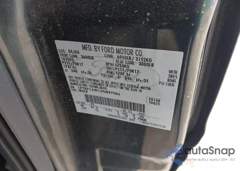 2004 Ford F-150 Stx/Xl/Xlt from USA, damaged, VIN 1FTRF14W14NB97084